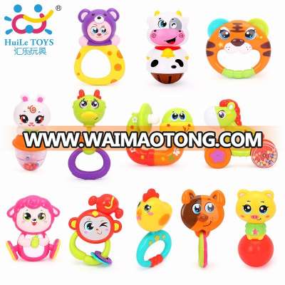 High Quality Huile Toys Plastic Baby Toys Rattle With Astm